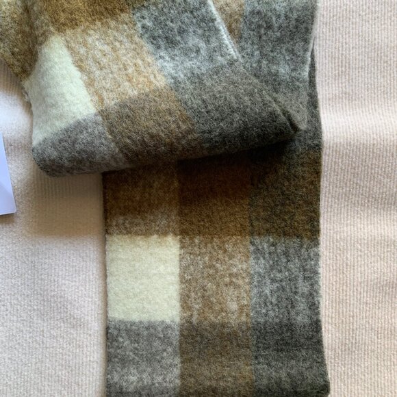 Acne Studios Check Wool Scarf - Picture 7 of 7